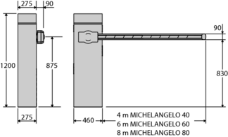 tõkkepuukomplekt michelangelo bt a