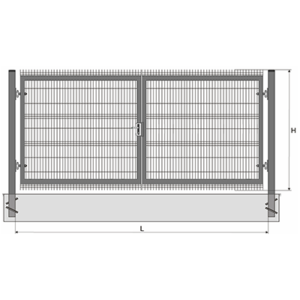 Autovärava raam laiusega 4m