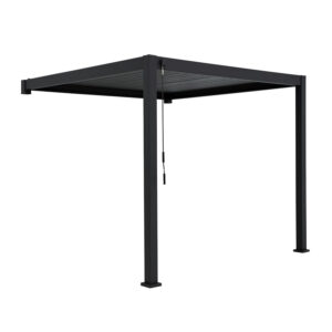 Varikatus MIRADOR-111 3x4m seinale paigaldatav, tumehall